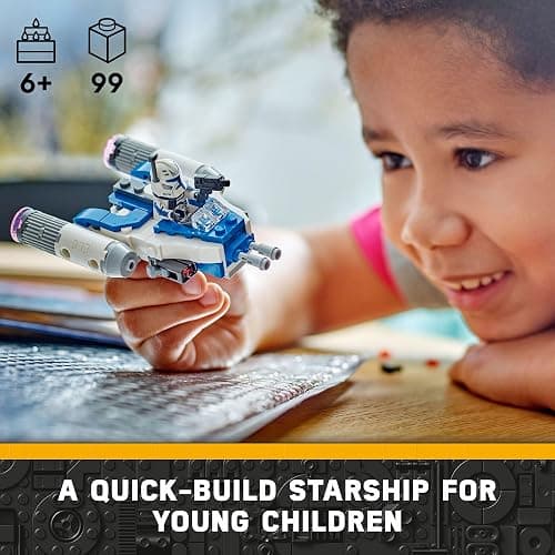 LEGO Star Wars: The Clone Wars Captain Rex Y-Wing Microfighter Building Set, Collectible Star Wars Y-Wing Toy for Kids with Captain Rex Minifigure, Star Wars Gift for Boys & Girls Ages 6 and Up, 75391 thumbnail 2