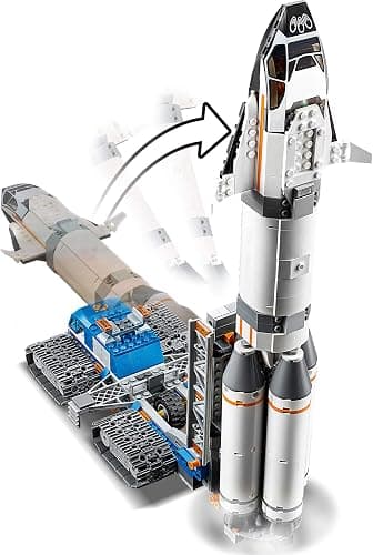 LEGO City Rocket Assembly & Transport 60229 Building Kit (1055 Pieces) thumbnail 7