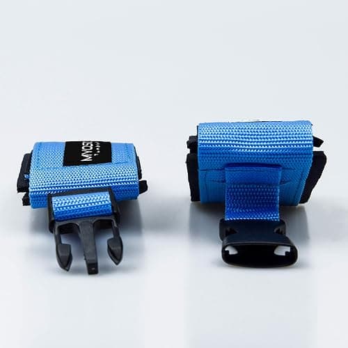 Myosource Kinetic Bands Tumble Pro X Ankle Straps Kit – Cheerleading Standing Tumbling Equipment, Gymnastics Backhandspring Trainer – Includes Flexibility Stunt Stretch Strap – Blue, Pink, Purple thumbnail 7