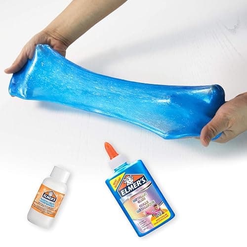Elmer's Metallic PVA Glue | Blue | 147 mL | Washable & Kid Friendly | Great for Making Slime | Washable & Kid Friendly | 1 Count thumbnail 3