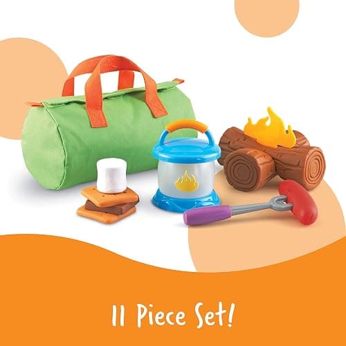 Learning Resources New Sprouts Camp Out! My Very Own Camping Set - 11 Pieces, Ages 18+ Months, Toddler Outdoor Toys, Prentend and Play, Gift for Birthday thumbnail 4