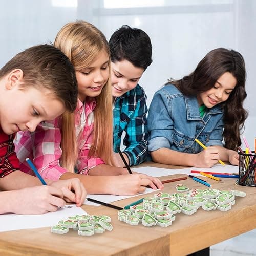 Yopyame 120PCS Frog Erasers Cute Animal Erasers Bulk Assorted Novelty Fun Pencil Eraser Puzzle Eraser Desk Pet School Carnival Reward Student Homework Prizes Gift Filling Party Favors thumbnail 6