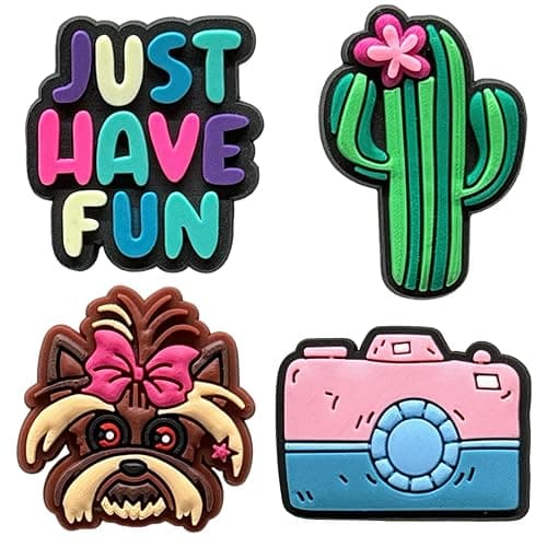 36PCS Pink Cute Preppy Hippie Y2K Croc Charms for Girls Women Adults | 2000s Aesthetic Punk Street, Retro Sunglasses Cactus, Alternative Fashion Clog Decorations for Birthday Gift & Party Favor thumbnail 3