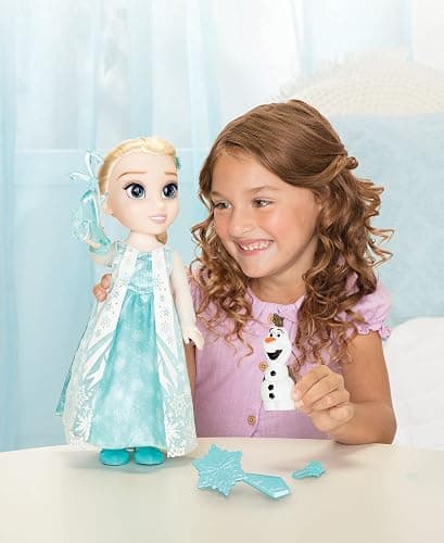 JAKKS Pacific Elsa Doll Classic My Singing Friend Elsa Doll & Olaf Figure thumbnail 2