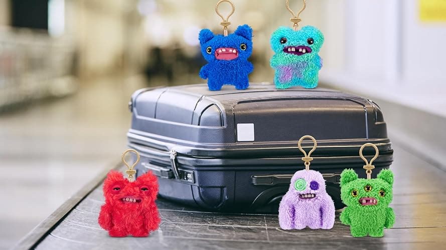 Fuggler Key Rings Series 3 by ZURU Funny Ugly Monster, Plush, Collectible, Toy (3 Pack) thumbnail 2