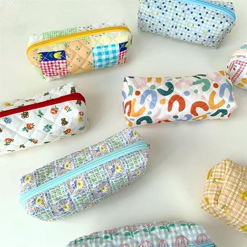 SURBEAV Pencil Case Pen Case Office College School Storage Bag Pouch Holder Box Organizer Makeup Pouch Cosmetic Bag Aesthetic Cute Pencil Case for Girls Boys Kids (S) thumbnail 5
