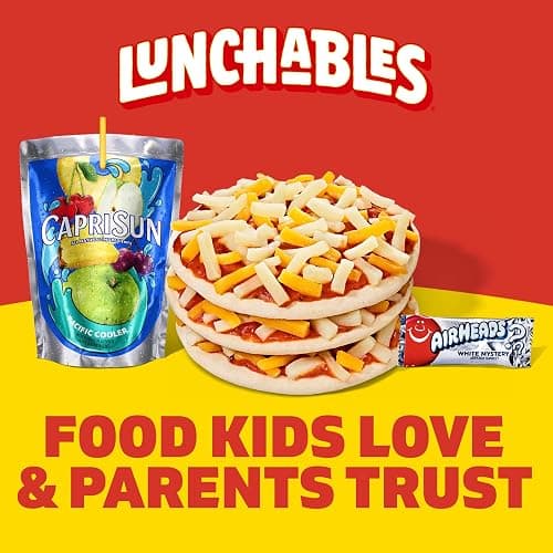 Lunchables Extra Cheesy Pizza with Capri Sun Pacific Cooler & Airheads White Mystery Fun Pack, 4.6 oz & 6 fl oz Package thumbnail 7