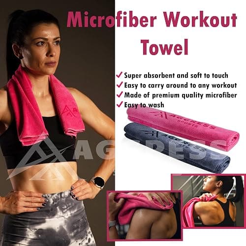 Premium Barbell Pad Set for Hip Thrusts - Squat Pad for Barbell Lunges, Bench Press, with 2 Gym Ankle Straps, Hip Resistance Bands – Gym Accessories for Women with Carry Bag, Towel thumbnail 5