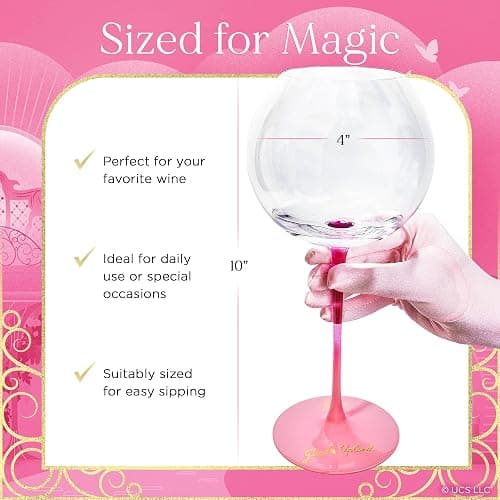 Dragon Glassware x Wicked Wine Glasses - 18 oz Crystal Wine Glass Set of 2 - Unique Drinkware Gift for Musical Lovers - Wicked Movie Gifts thumbnail 6