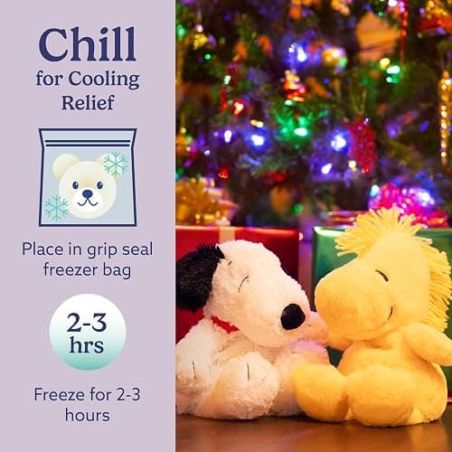 warmies Microwavable & Weighted Stuffed Animals, Snoopy - Heated Stuffed Animal Plushie for Warmth & Comfort - Cute Soft Plush Toys for Adults & Children (Boys, Girls, Babies & Toddlers) thumbnail 5