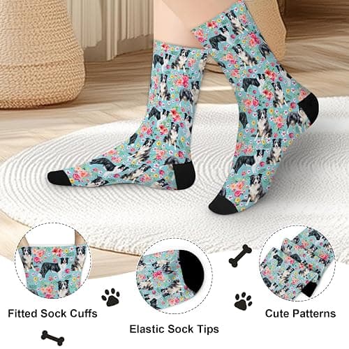 Yogusut Dogs Socks for Women, Dog Lover Gifts for Women, Funny Novelty Soft Comfort Socks, Gift for Dog Mom thumbnail 4