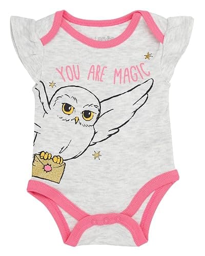 Harry Potter Girls Bodysuit 5-Pack Clothes Gifts - Multipack thumbnail 3