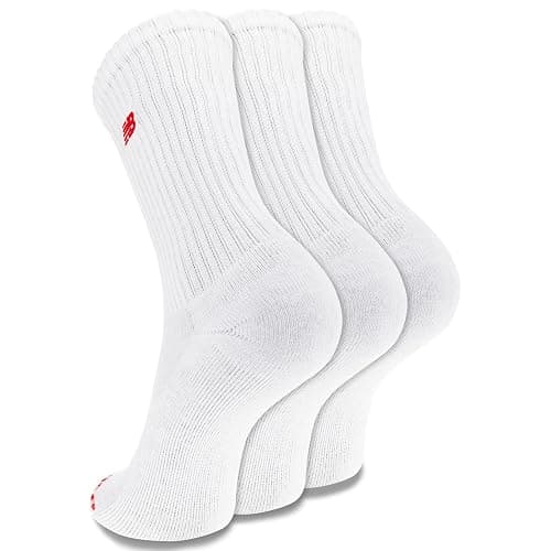 New Balance Unisex-Adult's Men's and Women's Organic Cotton Crew Socks-3 Pairs-Arch Support thumbnail 4
