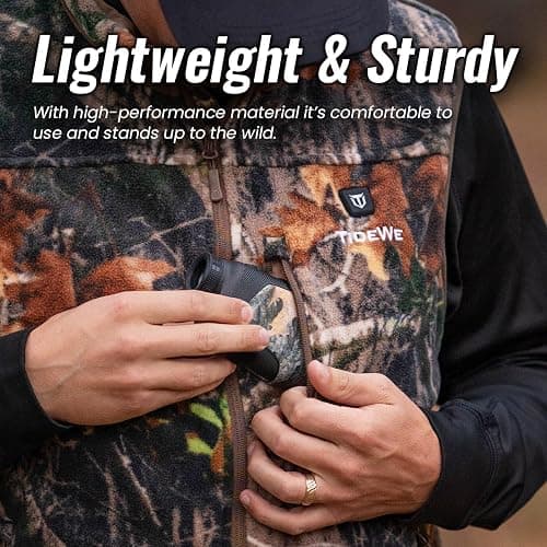 TIDEWE Hunting Rangefinder with Rechargeable Battery, 700/1000Y Camo Laser Range Finder 6X Magnification, Distance/Angle/Speed/Scan Multi Functional Water-Resistant Rangefinder with Case thumbnail 5