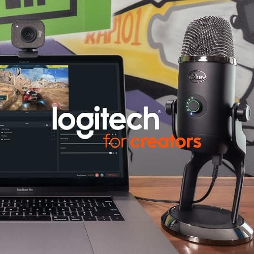 Logitech for Creators Blue Yeti USB Microphone for Gaming, Streaming, Podcast, YouTube, Discord, PC, Studio Sound, Plug & Play-Blackout thumbnail 11