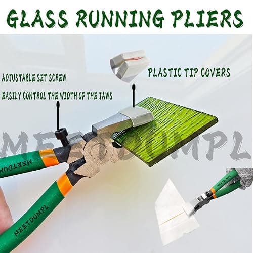 Stained Glass Kit，Stained Glass Supplies，Glass Cutters Tools,Heavy Duty Glass Running Pliers，Wheeled Glass Nippers，Breaker Grozer Pliers，Glass Cutter，for Stained Glass,Mosaics,Fusing,Breaking (7) thumbnail 4