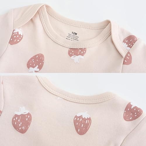 Ruliby Baby Bodysuit and Pant Set 10-pcs Cotton Soft Newborn Boy Girl Clothes Outfits thumbnail 2
