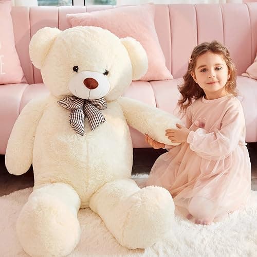 IKASA Giant Teddy Bear Soft Toys Stuffed Animals (120cm, white) thumbnail 2