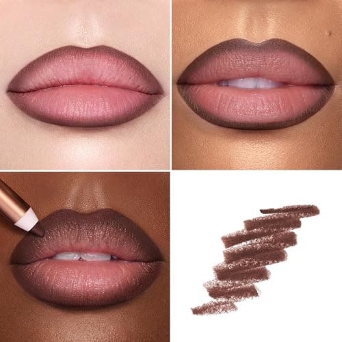 pillow talk deep brown Charlotte Tilbury Lip Cheat Lip Liner Pencil - Gives Lips a Fuller-Looking, Defined Pout - Enriched with Jojoba Oil & Hyaluronic Acid - Waterproof, Smudge-Proof & Transfer-Proof thumbnail 2