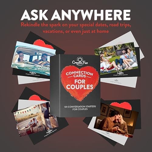 CreateFun Couple Connection Cards – 101 Engaging & Thought-Provoking Conversation Starter Cards to Create Meaningful Connections with Your Loved One thumbnail 4