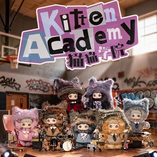 (Official License)MayMei Kitten Academy Series Plush Keychain Blind Box, Soft Stuffed Vinyl Face Collectible Plush Doll, Kawaii Mystery Toy for Bag Purse Backpack, Birthday Gift for Kids & Cat Lovers thumbnail 2