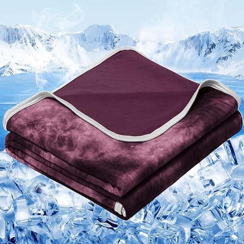 inhand Cooling Blanket Queen Size (90"x90"), Cooling Blankets for Hot Sleepers, Absorbs Heat to Keep Adults Cool for Summer Nights Sweats, Thin Cold Lightweight Blanket for Couch Bed, All Season Use - Image 1