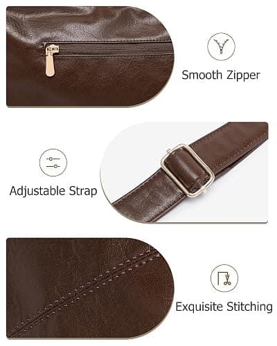 Hobo Bag for Women with Mini Purse Soft Vegan Leather Slouchy Shoulder Crossbody Handbag 2025 Fall Tote thumbnail 4