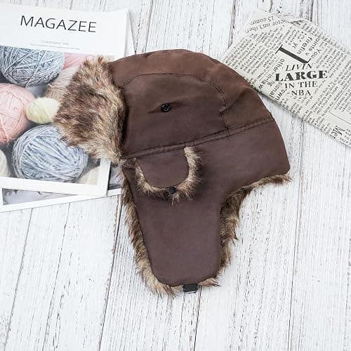 ONWAY Trapper Hat Winter Hats for Women Men with Faux Fur Ear Flaps thumbnail 3