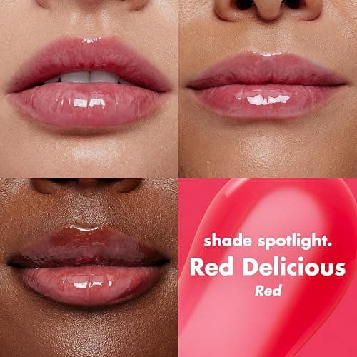 e.l.f. Glow Reviver Lip Oil, Red Delicious | Nourishing Tinted Lip Oil For A High-shine Finish, Infused With Jojoba Oil, Vegan & Cruelty-free thumbnail 4