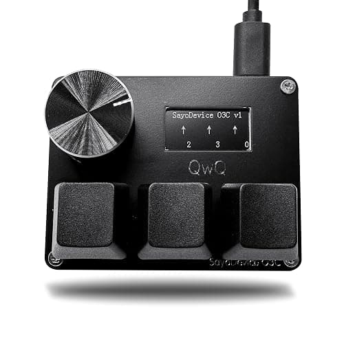 BTXETUEL SayoDevice O3C OSU Keyboard Rapid Trigger Hall Switches Magnetic Linear Switches Keyboard with Knob and Screen,Copy Paste,Shotcut,Macro Hotswap Mini Keypad.… - Image 1