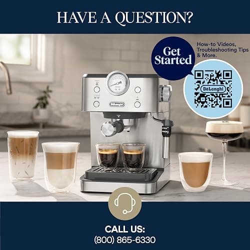 De’Longhi Classic Espresso Machine with Milk Frother, 15-Bar Pump & Temperature Control - Barista Coffee Maker Kit for Espresso, Latte, Cappuccino & Iced Coffee - Italian Stainless Steel Design thumbnail 11