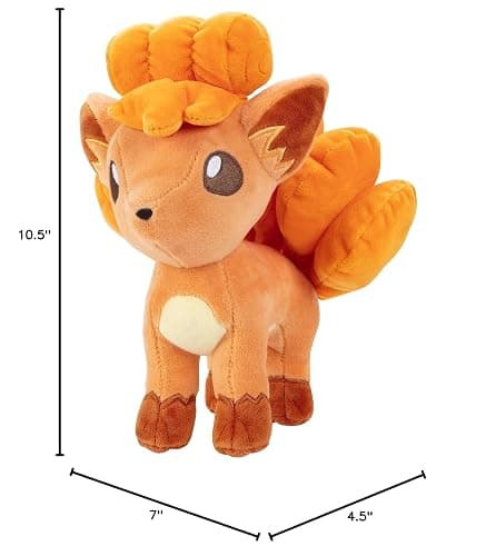 Pokemon Vulpix 8" Plush - Officially Licensed - Generation One Figure - Authentic Soft Stuffed Animal Toy - Holiday Christmas Stocking Stuffer Gift for Kids, Boys, Girls - 2+ thumbnail 2