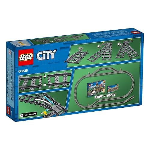 LEGO City Trains Switch Tracks 60238 Building Toy Set for Kids, Boys, and Girls Ages 5+ (8 Pieces) thumbnail 3