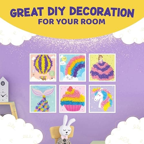 jackinthebox Poke Poke Art – Magical Theme, Mess-Free Fabric Art and Craft, Flower Pressing Kits, Gift for Kids, Girl Gifts, DIY Activity Boy Gift, Toys for Girls and Boys Ages 4 5 6 7 8 thumbnail 9