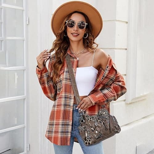 Angel Kiss Purses for Women Small Hobo Shoulder Bags Vagen Leather Multi-Pocket Tote Bag with Zipper thumbnail 3