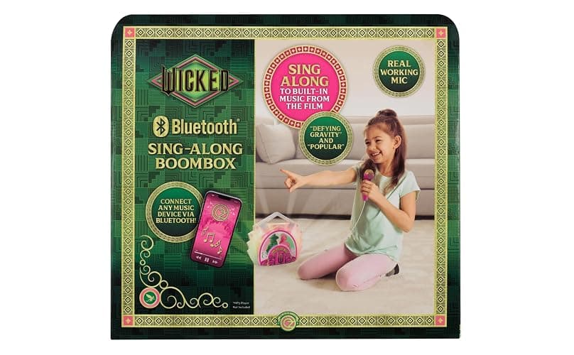 eKids Wicked Karaoke Microphone with Bluetooth Speaker for Fans of Wicked Toys, Kids Karaoke Machine with Built in Music, Great for Kids thumbnail 8