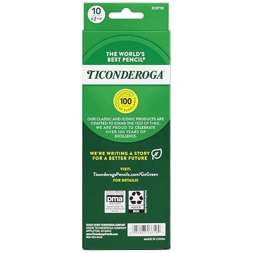 Ticonderoga® Pastel Pencils, 2 Soft, Assorted Colors, Pack Of 10 Pencils thumbnail 2