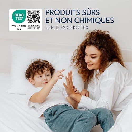 Dreamzie Drap Housse 140x190/200 cm pour Matelas Épais jusqu'à 33 cm - 100% Polyester Microfibre - Rose Certifié sans Produits Chimiques (Oeko TEX), Drap Housse avec Élastique Complet - 140 x 190/200 cm - Rose thumbnail 6