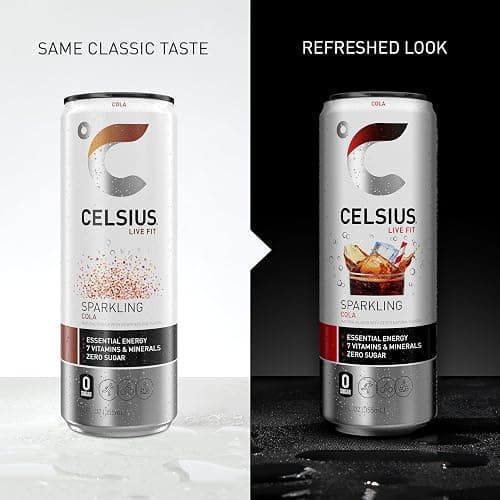 CELSIUS Sparkling Cola, Functional Essential Energy Drink 12 Fl Oz (Pack of 12) thumbnail 6