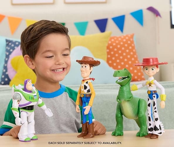 ​Mattel Disney and Pixar Toy Story 5 Rex Action Figure | 7-inch Playscale, 1 Key Character, 8+ Posable Joints, Movie-Accurate Design thumbnail 2