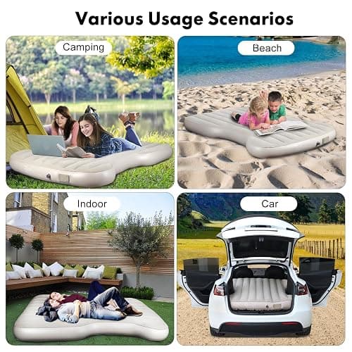 VINBYEE Customized for Tesla Model Y Mattress, Self-Inflating Portable Camping Mattress, Tesla Model Y Accessories 2025-2021, Comfort Car Sleeping Mattress with Cordless Charging Air Pump, Storage Bag thumbnail 4