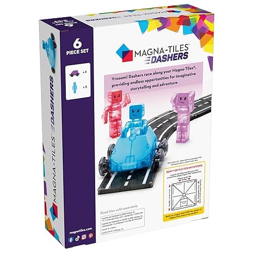 MAGNA-TILES Dashers 6-Piece Magnetic Construction Set, The Original Magnetic Building Brand, Small thumbnail 3