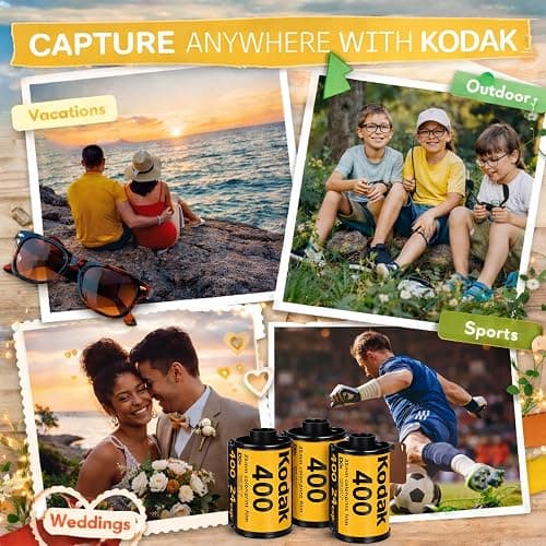 Kodak Ultramax 400 35mm Film Roll (24 Exposures) 3 Rolls + Sturdy Tiger Film Storage Case thumbnail 5