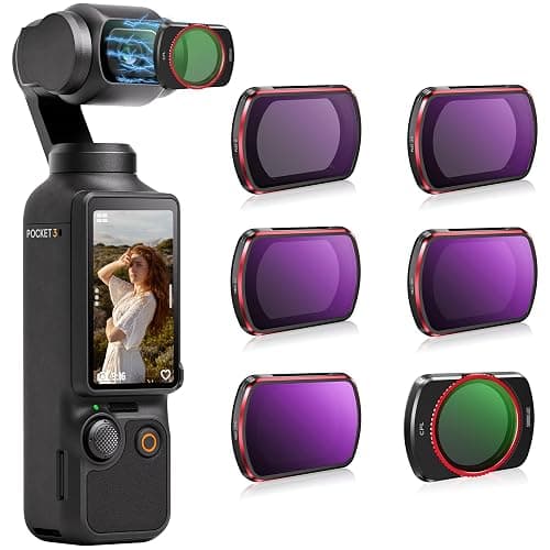 STARTRC ND Filter Set Für DJI Osmo Pocket 3 Creator Combo Zubehör - 6er Pack CPL, ND 8, ND 16, ND 32, ND 64, ND256 (magnetisch)(Aluminium Version) - Image 1