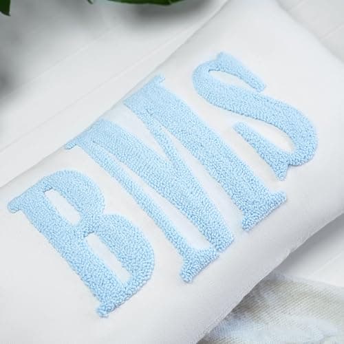 Monogram Custom Punch Needle Pillow, Embroidery Gift for Couple, Initial Wedding Monogram, New Home Housewarming Gift, Home Decorations Gift - Image 1