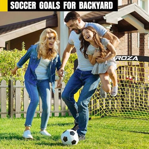 Soccer Goal, Kids Soccer Goals for Backyard Set, 2 Pack of Portable Pop Up Soccer Net with Soccer Ball, Cones, Complete Training Equipment for Youth, Toddler Outdoor Sports Games thumbnail 6