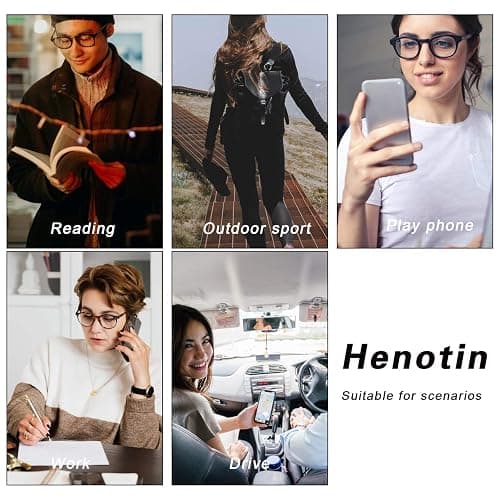 Henotin 3 Pack Blue Light Blocking Reading Glasses,Spring Hinge Computer Readers for Men Women,Anti UV Ray Filter Eyeglasses thumbnail 8