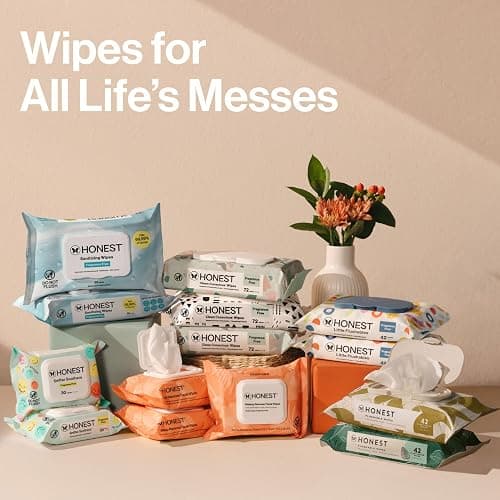 The Honest Company Hypoallergenic Multi-Use Baby Wipes for Sensitive Skin, Sunburst, 864 Count thumbnail 9