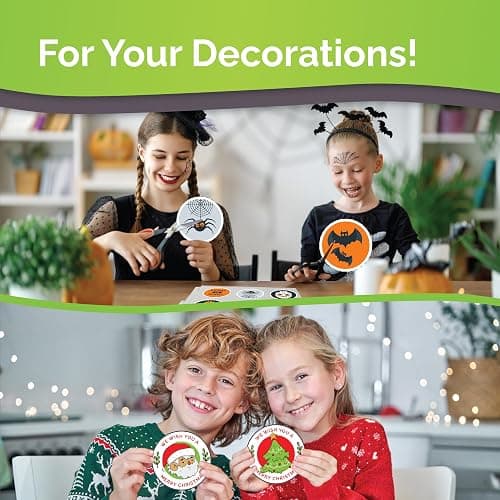 Premium Printable Vinyl Sticker Paper for Inkjet Printer - 34 Sheets Self-Adhesive Sheets Matte White Waterproof, Dries Quickly Vivid Colors, Holds Ink Well - Tear Resistant thumbnail 9
