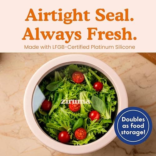 Ziruma Non-Toxic Mixing Bowls with Lids Set, Stainless Steel & Glass, 5 Pcs Plastic Free Bowls with Silicone Non-Slip Base, Dishwasher Safe Mixing Bowl Set thumbnail 5